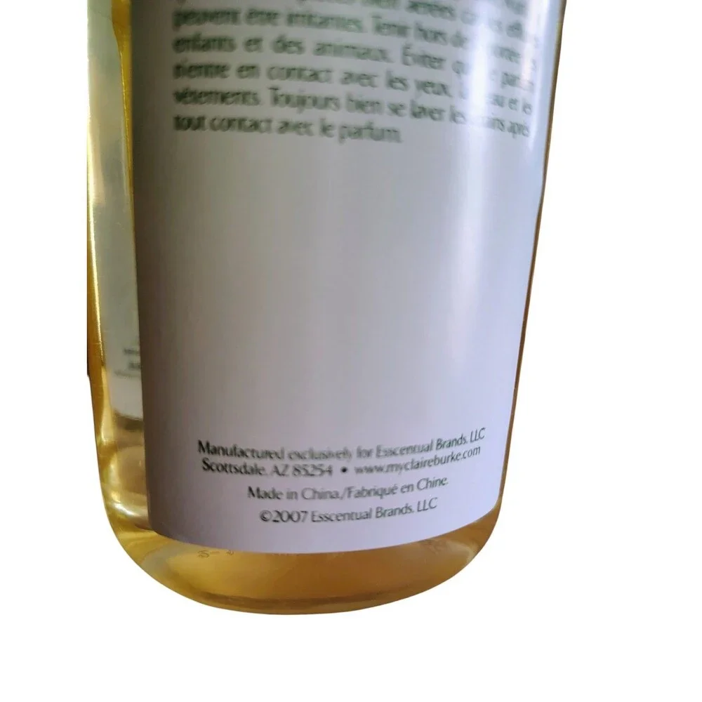 Claire Burke Mocha Silk/The Sea Lampourri Fragrance Oil 12oz Sealed Discontind55